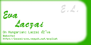 eva laczai business card